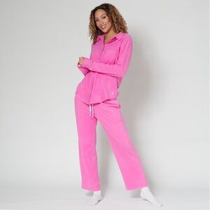 Cuddl Duds Fleecewear With Stretch Button Front soft pajama set women’s size XL